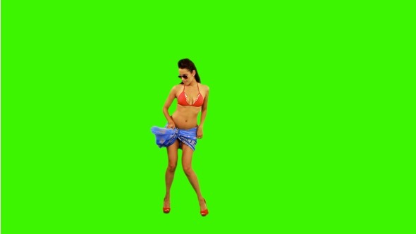 Bikini Dance on Green Screen by edvideo74 VideoHive